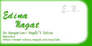 edina magat business card